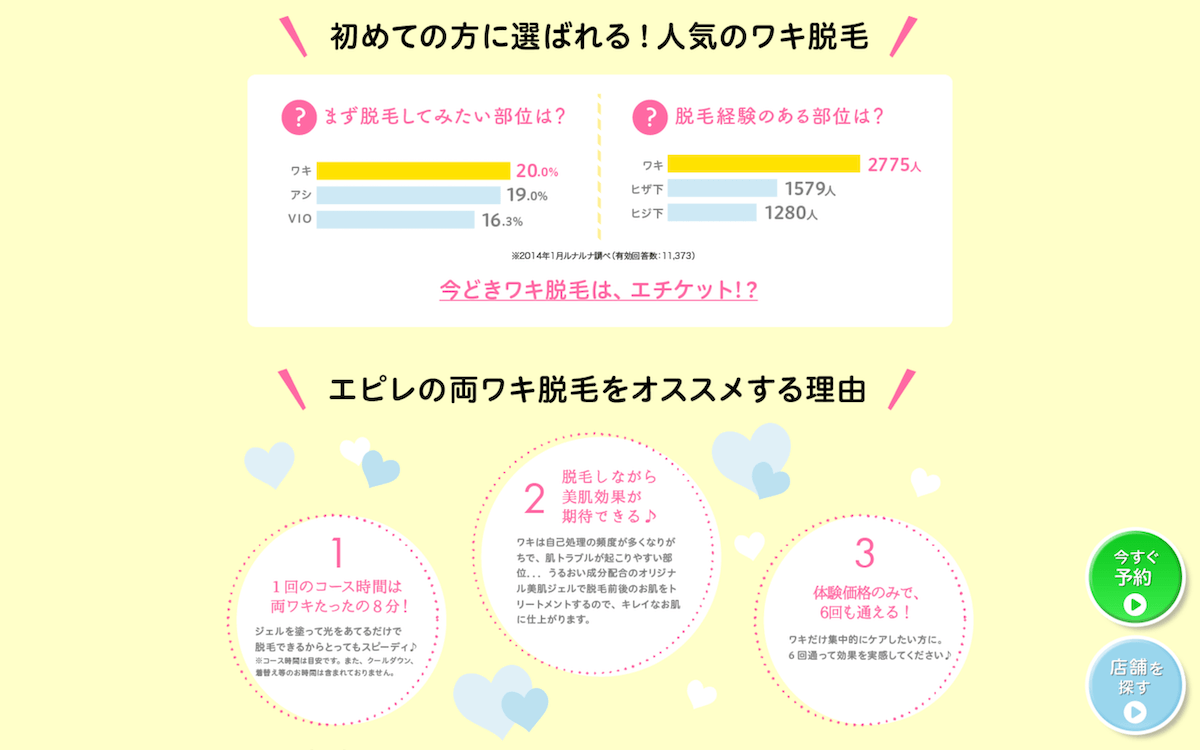 7選 福岡の安いワキ脱毛ならここ 脇だけおすすめ口コミ評判のエステ脱毛サロン 医療永久脱毛クリニックまとめ Fukuokab フクビー